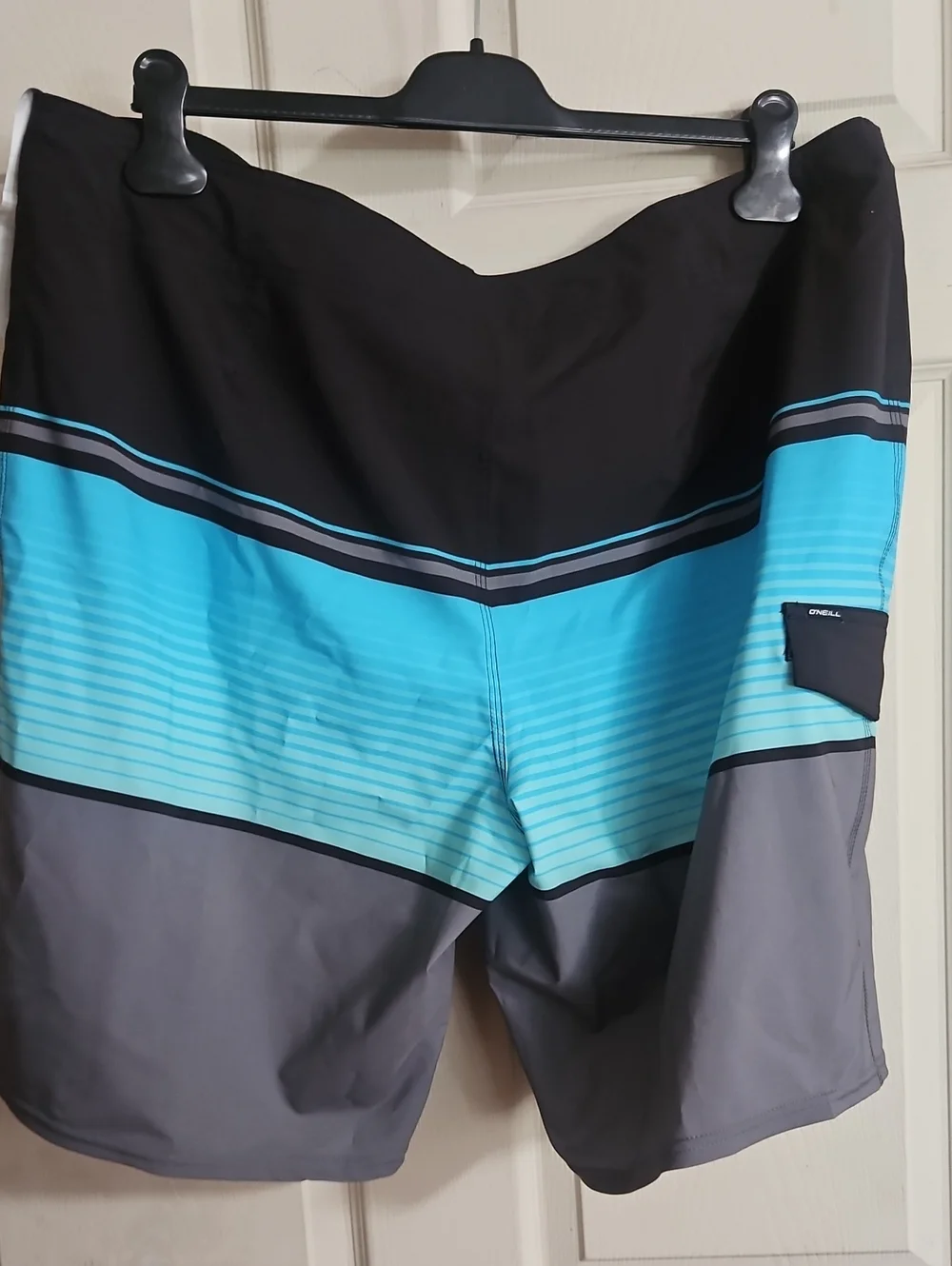 O'Neill Men's Lennox Stripe Quick-Drying 21 in. Boardshort: BLUE/GRAY NWT: SZ 38